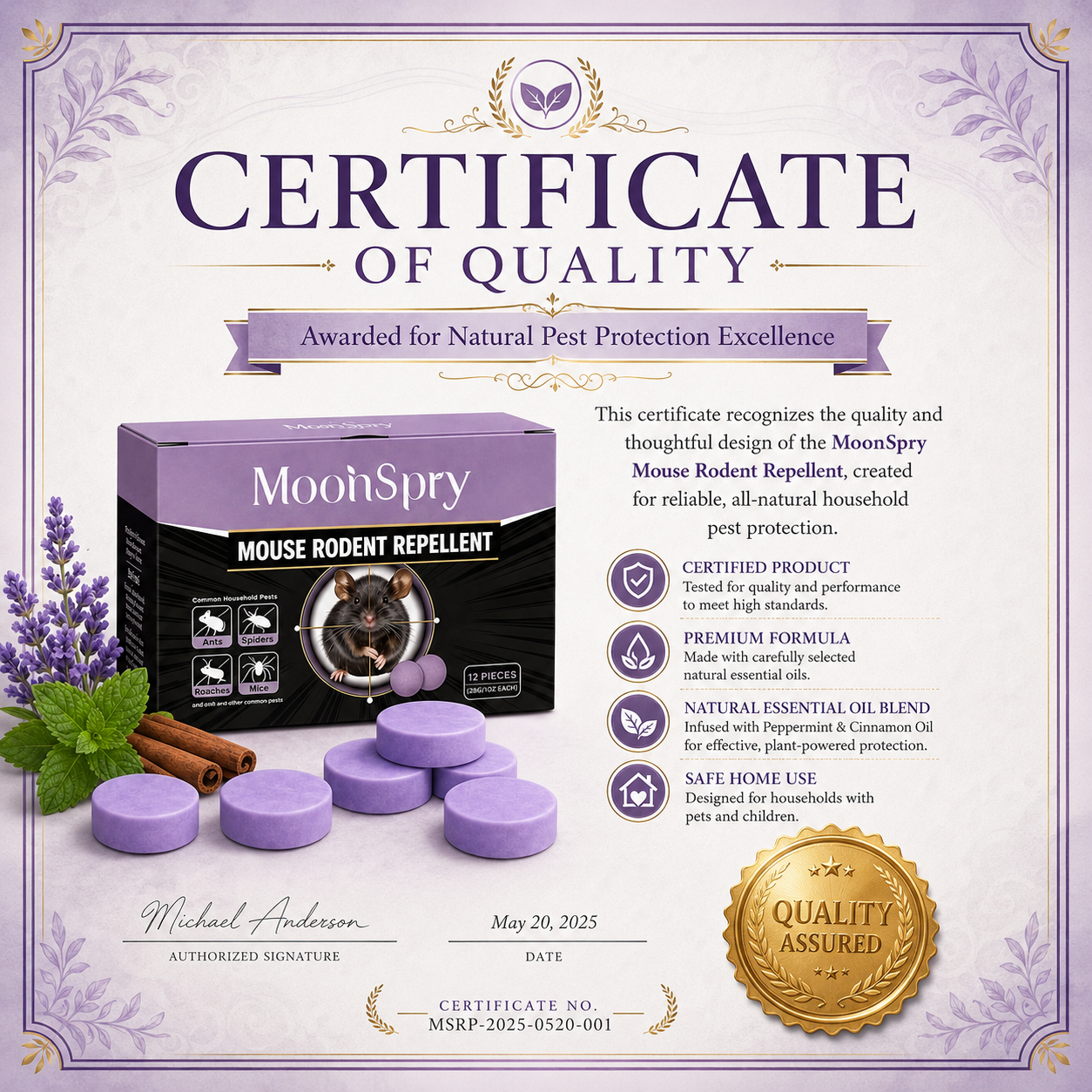 🔥Limited Time Special Offer🔥All-Natural Peppermint & Cinnamon Pest &