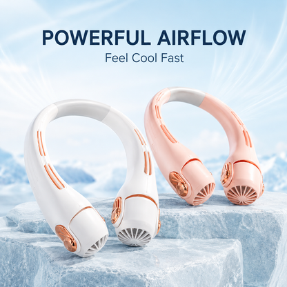 🍃 Neck Air Conditioner Fan – Ultra‑quiet, 360° rotating, 3 speeds. Hands‑free cooling, long battery. Summer essential!