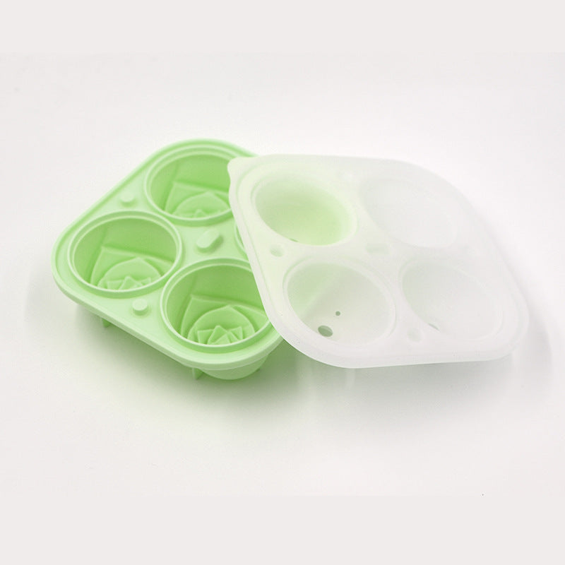 🧊2 Tier Convenient Push-In Ice Cube Mold with Tray Case